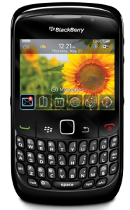 Blackberry curve, get in touch via phone, text or email