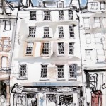 The Royal Mile Edinburgh - Watercolour, pen & Ink
