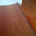 Warped floorboards